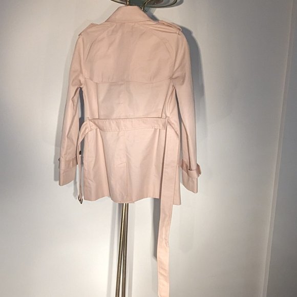Coach Classic Cream Short Trench Coat - Size XS - Picture 4 of 5